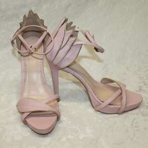 Pink Flower Sandal Heels Madison by Shoedazzle - Steffie- size 9.5 New